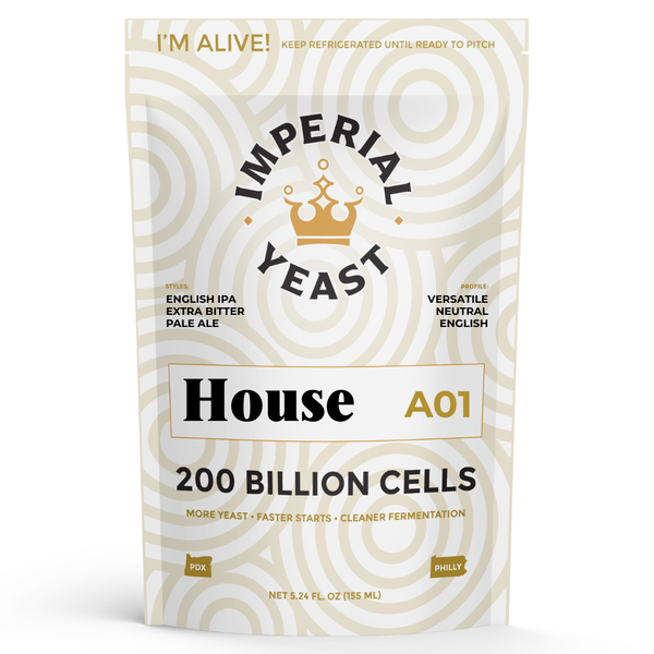 Imperial Yeast | A01 House Ale | Beer Yeast | Double Pitch | 200 Billion Cells