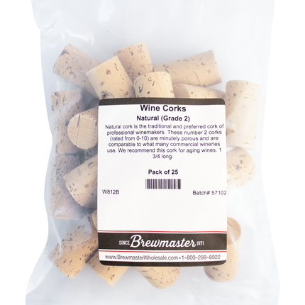 Wine Corks | 1.75 | 24x44 | Molinas Premium Natural | Grade 2 Plus - PLACEHOLDER