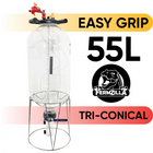 FermZilla Tri-Conical Easy-Grip Pressure Fermenter Starter Kit - 55L