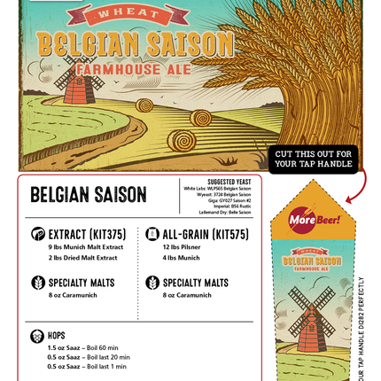 Kit (Extract) - Belgian Saison - Liquid Malt Extract