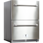 Komos - Drawer Fridge -  24 in. Wide Outdoor Built-In Drawer Fridge