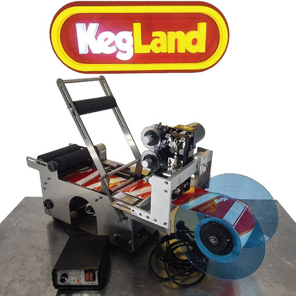 Label Applicator Machine w/ Date Printer - Semi-Automated (110V) - Used/Refurbished