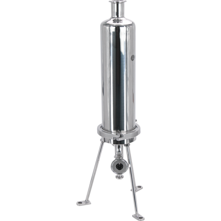 BevBright 316 Electro Polished S/S Cartridge Filter Housing - 10 in. - 1 Module Capacity