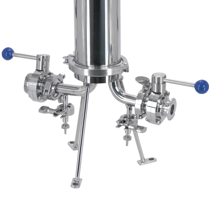 BevBright 316 Electro Polished S/S Cartridge Filter Housing - 10 in. - 1 Module Capacity