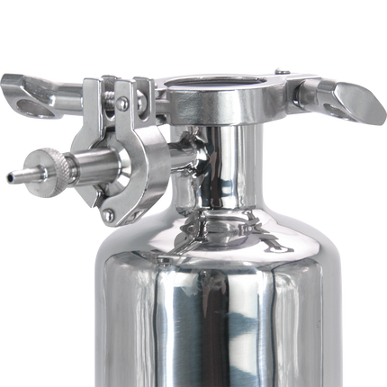 BevBright 316 Electro Polished S/S Cartridge Filter Housing - 10 in. - 1 Module Capacity