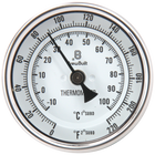 BrewBuilt - Thermometer - 1/2 in. NPT - 3 in. Dial Face x 6 in. Probe