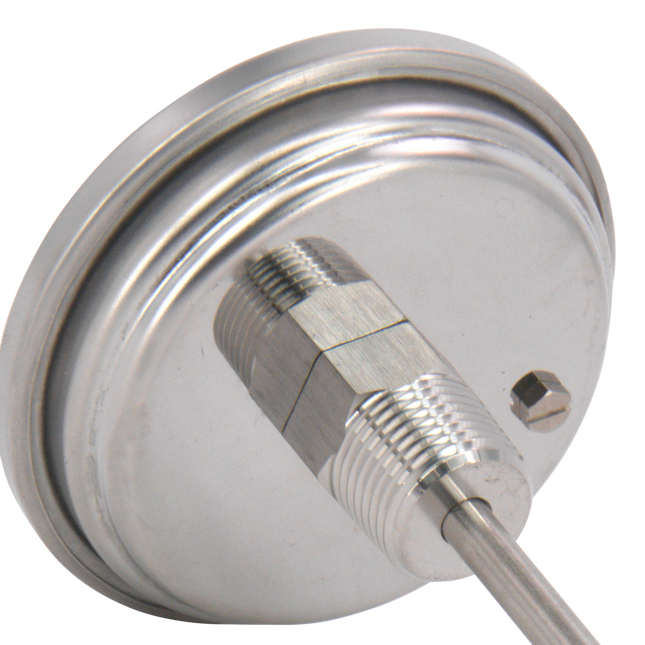 BrewBuilt - Thermometer - 1/2 in. NPT - 3 in. Dial Face x 6 in. Probe