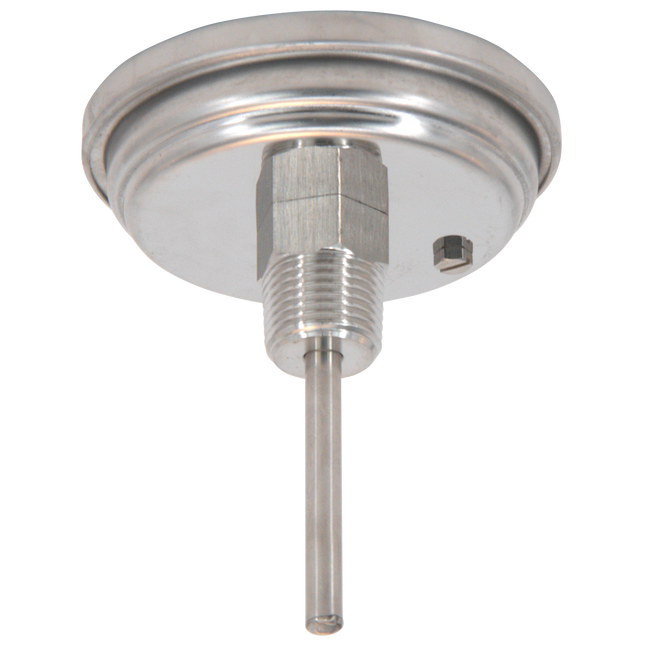 BrewBuilt - Thermometer - 1/2 in. NPT - 3 in. Dial Face x 2 in. Probe