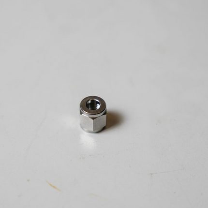 Nut - 1/4 45 deg flare, nickel plated brass