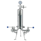 BevBright 316 Electro Polished S/S Cartridge Filter Housing - 10 in. - 1 Module Capacity