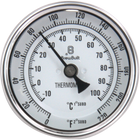 BrewBuilt - Thermometer - 1.5 in. T.C. - 3 in. Dial Face x 2 in. Probe