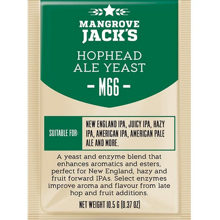 Mangrove Jack's Craft Series Hophead Ale Yeast M66  - 10.5g