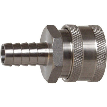 Female Stainless Steel Quick Disconnect (QD) w/ Barb