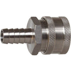 Female Stainless Steel Quick Disconnect (QD) w/ Barb