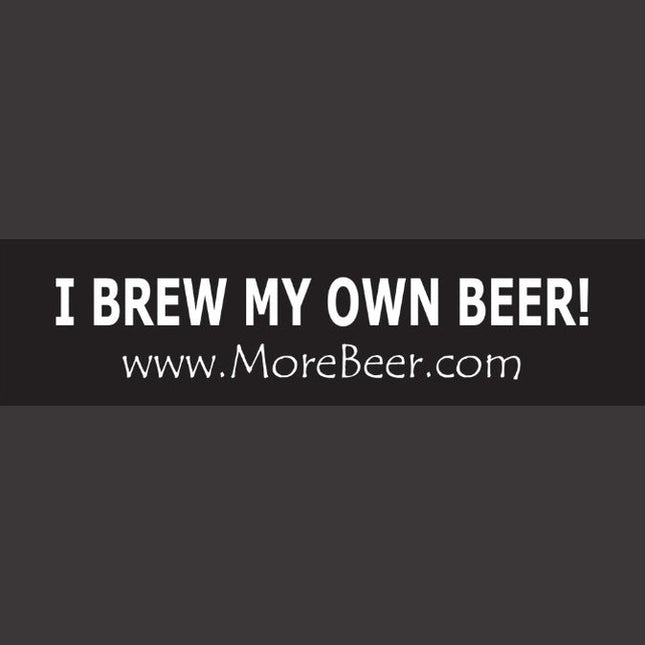 I Brew My Own Beer - Bumper Sticker