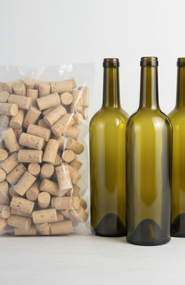 <h2>Wine Bottles & Corks</h2>